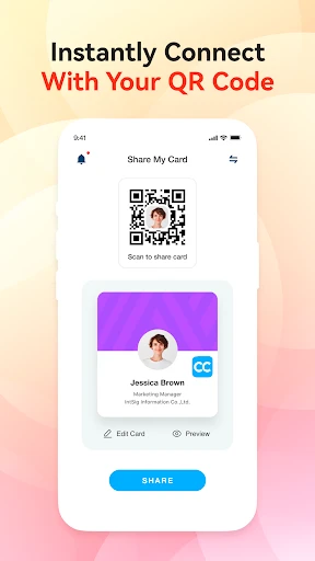 CamCard-Digital business card screenshot