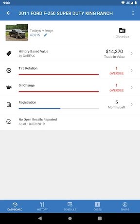 CARFAX Car Care App screenshot