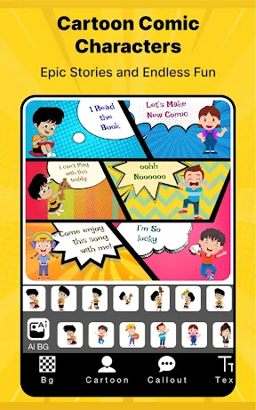Cartoon Comic Strip Maker screenshot