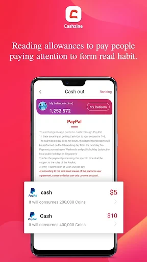 Cashzine - Earn money reward screenshot