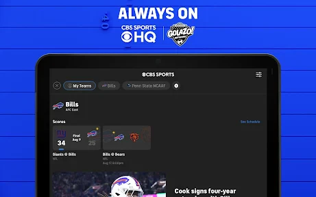 CBS Sports App: Scores & News screenshot