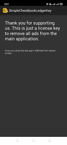 Checkbook Key (Remove Ads) screenshot