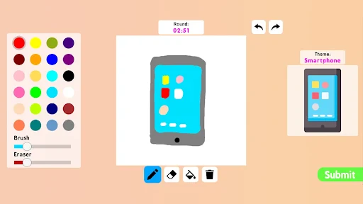 Coloring games: speed drawing screenshot