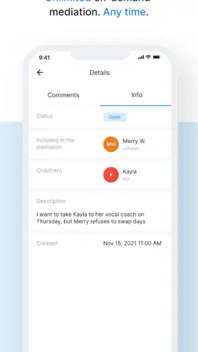 coParenter screenshot