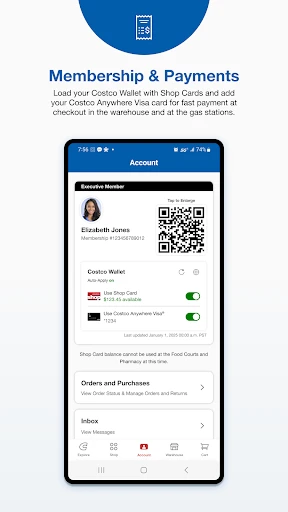Costco Wholesale screenshot