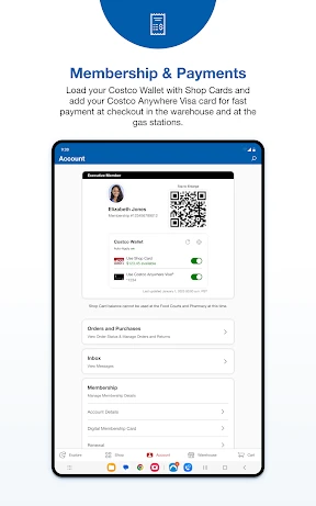 Costco Wholesale screenshot