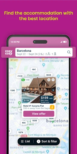 Cozycozy: All accommodations screenshot
