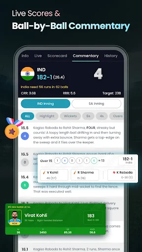 Cricket LineX: Fast Live score screenshot