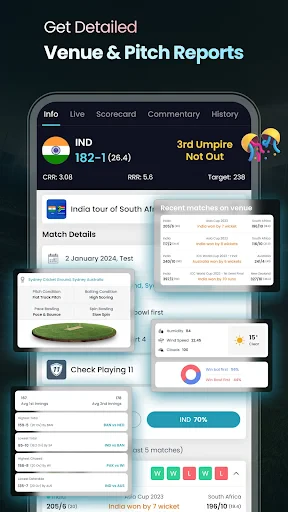 Cricket LineX: Fast Live score screenshot