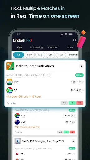 Cricket LineX: Fast Live score screenshot