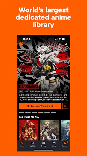 Crunchyroll screenshot