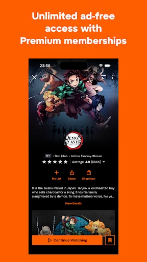 Crunchyroll screenshot