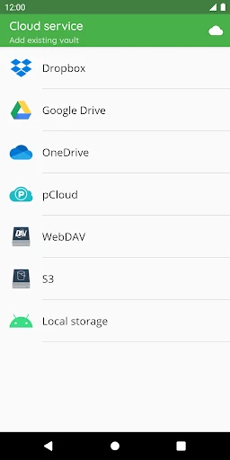 Cryptomator screenshot