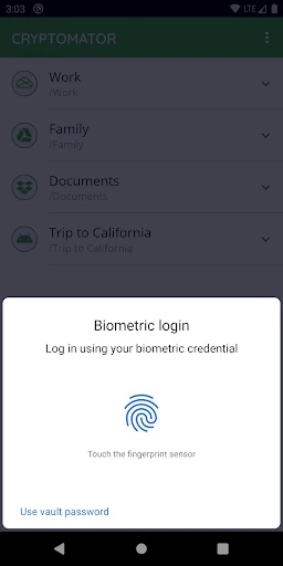 Cryptomator screenshot