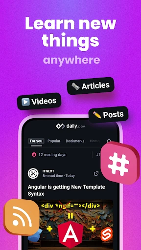 daily.dev - stay up to date screenshot