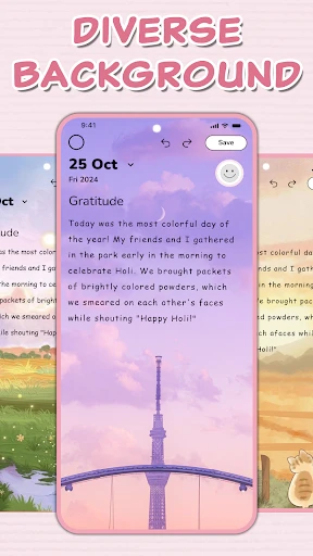 Diary with Fingerprint Lock screenshot