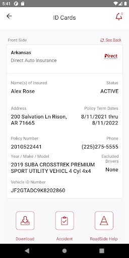 Direct Auto Insurance screenshot