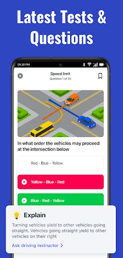 DMV Permit Practice Test 2025 screenshot