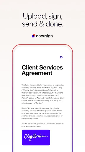 Docusign - Upload & Sign Docs screenshot