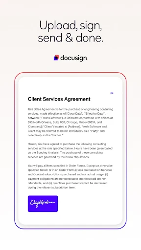 Docusign - Upload & Sign Docs screenshot