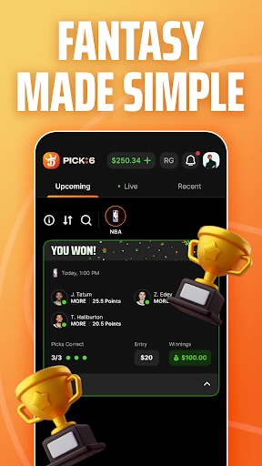 DraftKings Pick6: Fantasy Game screenshot