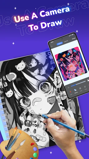 Draw Anime: Paint & Sketch App screenshot