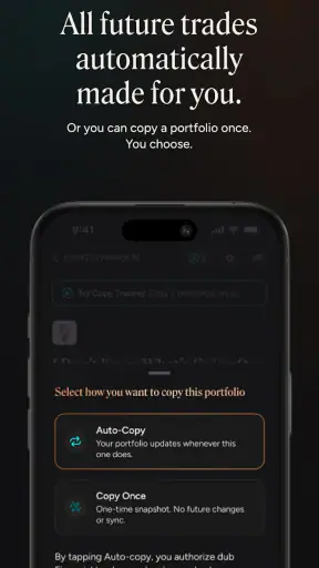 dub: Copy Trade Anyone screenshot