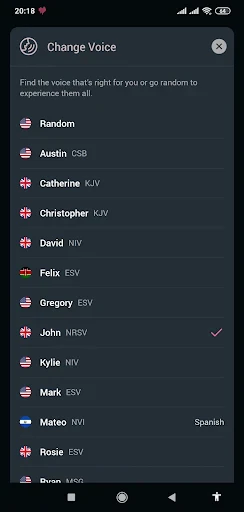 Dwell: Audio Bible screenshot