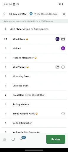 eBird by Cornell Lab screenshot