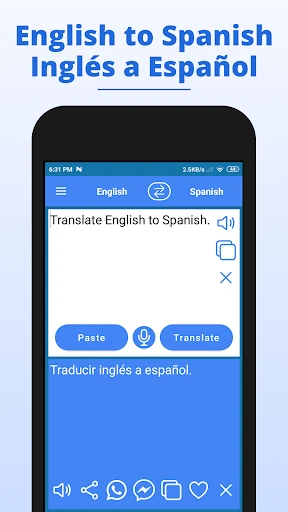 English to Spanish Translator screenshot