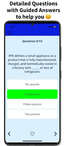 EPA 608 Practice Test screenshot