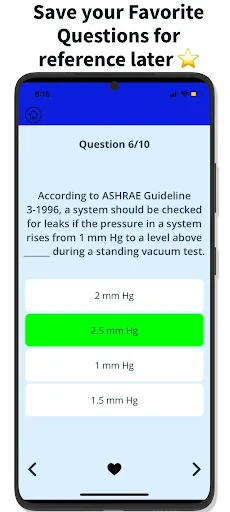 EPA 608 Practice Test screenshot