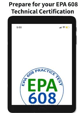 EPA 608 Practice Test screenshot