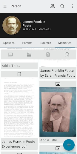 FamilySearch Tree screenshot