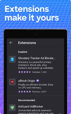 Firefox Fast & Private Browser screenshot