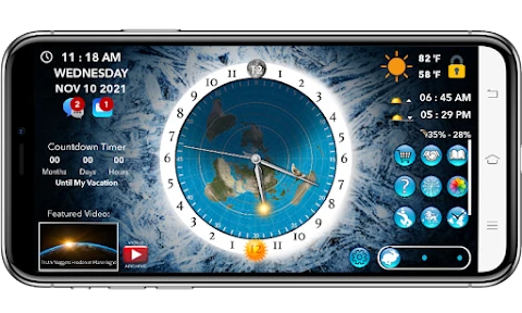 Flat Earth Sun & Moon Clock screenshot
