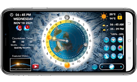 Flat Earth Sun & Moon Clock screenshot