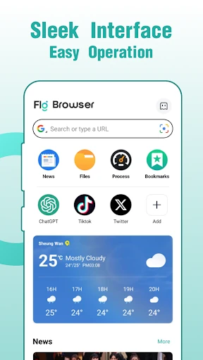 Fly Browser-Search & Private screenshot