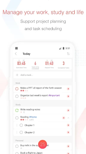 Focus To-Do: Pomodoro & Tasks screenshot