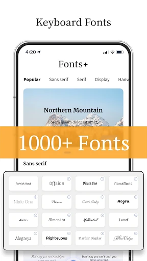 Font Keyboard: Text Fonts+ screenshot