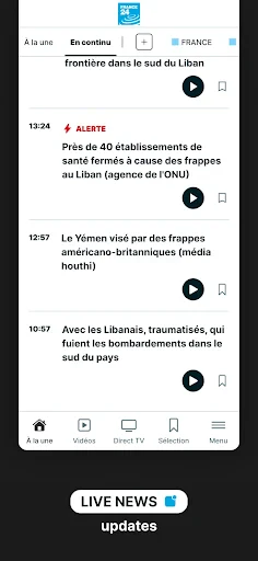 FRANCE 24 - Live news 24/7 screenshot