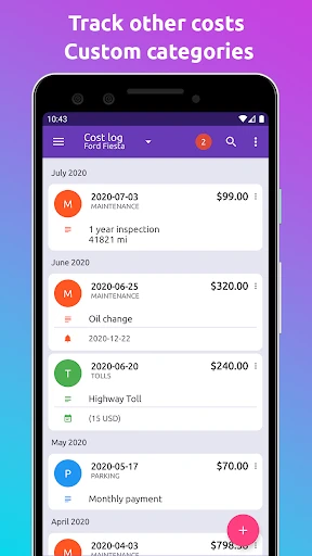 Fuelio: gas log & gas prices screenshot