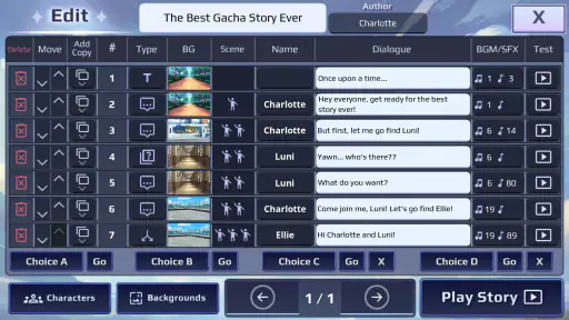 Gacha Story - VN Creator screenshot