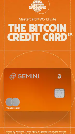 Download Gemini: Bitcoin Credit Card for Android & iOS - Mobexer