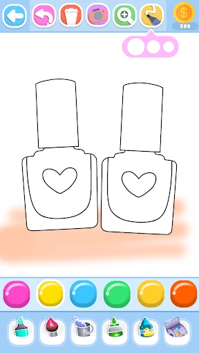 Glitter Beauty Coloring Pages screenshot