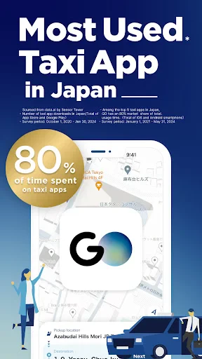 GO / Taxi app for Japan screenshot