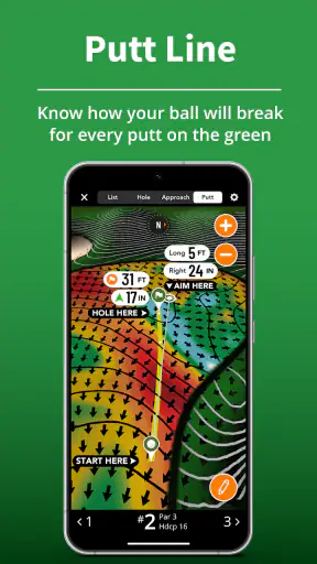 GolfLogix Golf GPS + 3D Putts screenshot