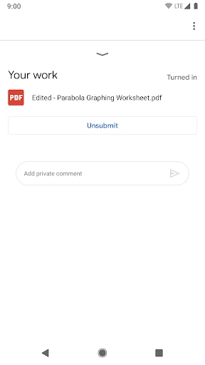Google Classroom screenshot