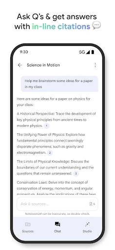 Google NotebookLM screenshot