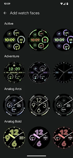 Google Pixel Watch screenshot